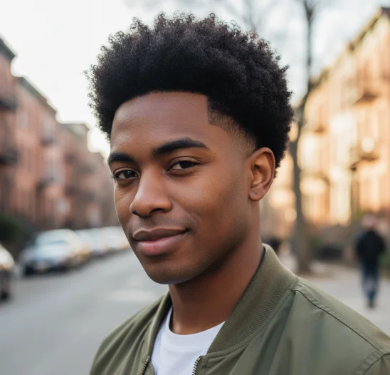 afro low taper fade
