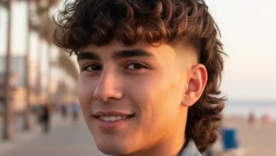 mullet with low taper fade