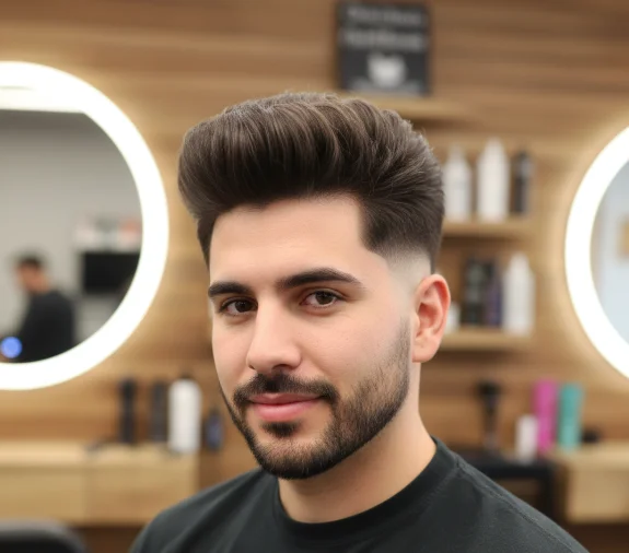 low taper fade blowout