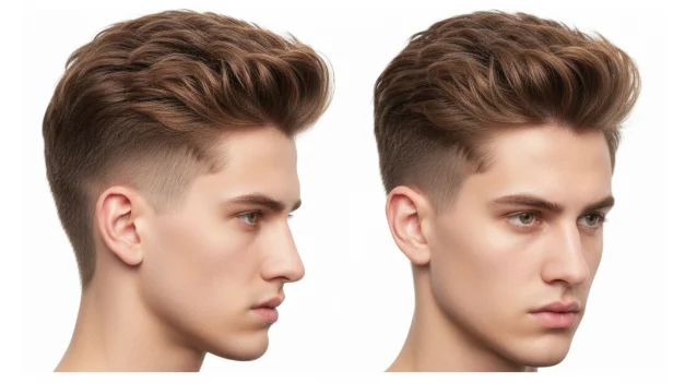 low taper fade blowout