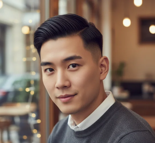 low taper fade comb over