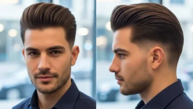 brushed up low taper fade