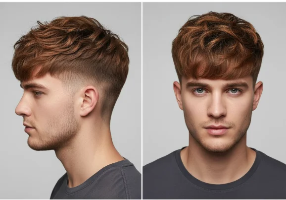 Textured Crop with a Taper Fade